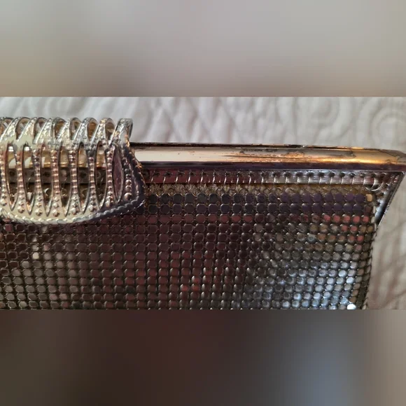 Vintage Fay Swafford Original Silver Mesh  Evening Clutch - Picture 5 of 11